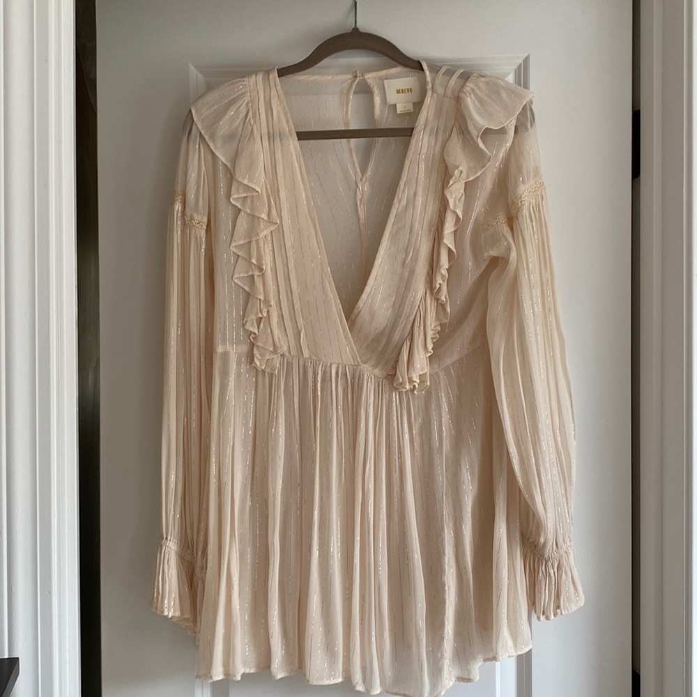 Anthropologie Maeve sheer tunic